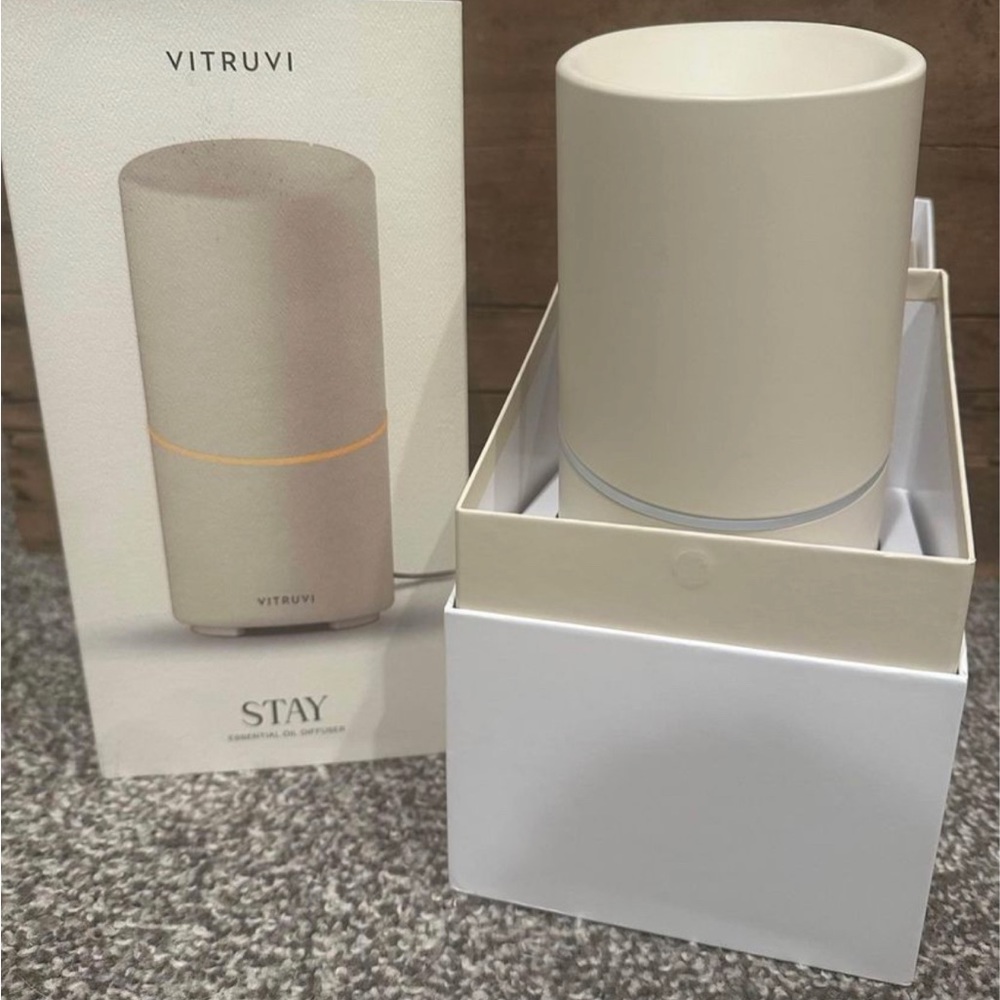 Vitruvi Stay Ultrasonic Essential Oil Diffuser for Large Room